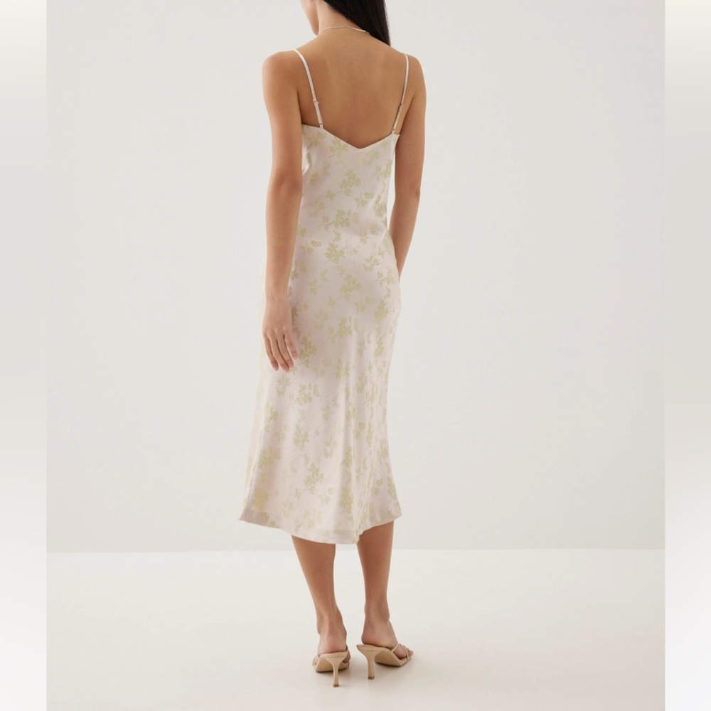 Love Bonito Adrianna Satin Cowl Neck Midi Dress in Opulent Florals